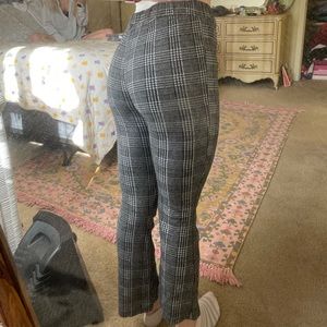 Grey plaid pants